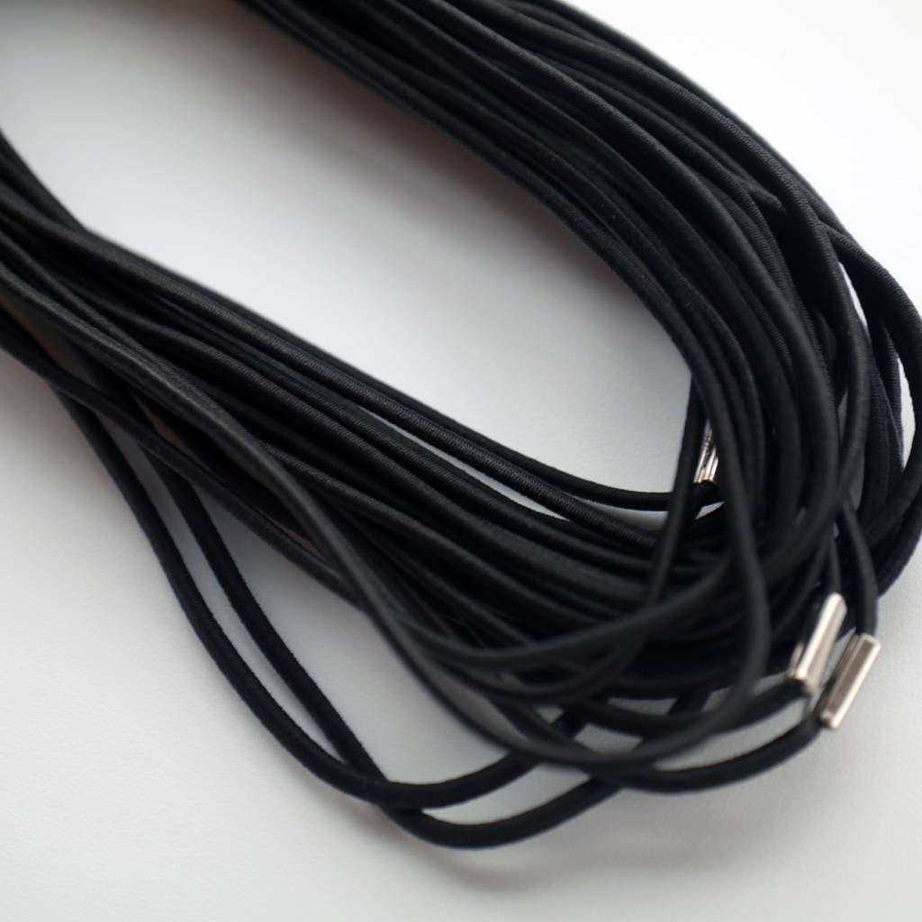 Elastiek voor menukaarten, zwart, klein (set van 10 stuks)