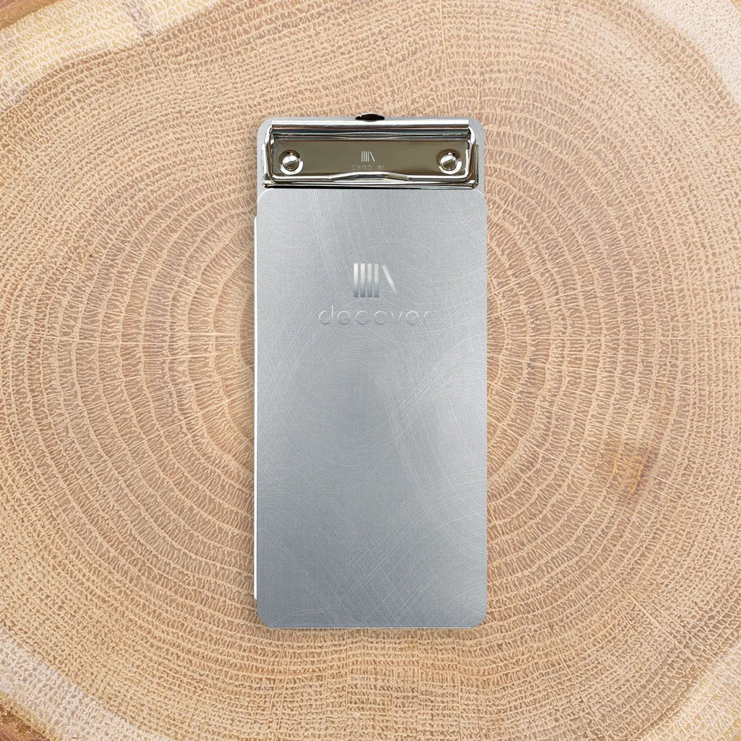 Metalen rekeningmapje met klembevestiging