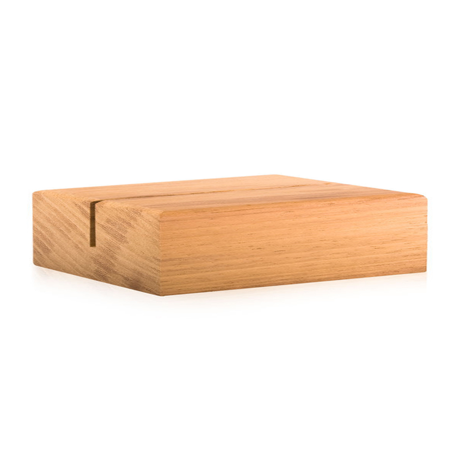 Houten menustandaard Plat