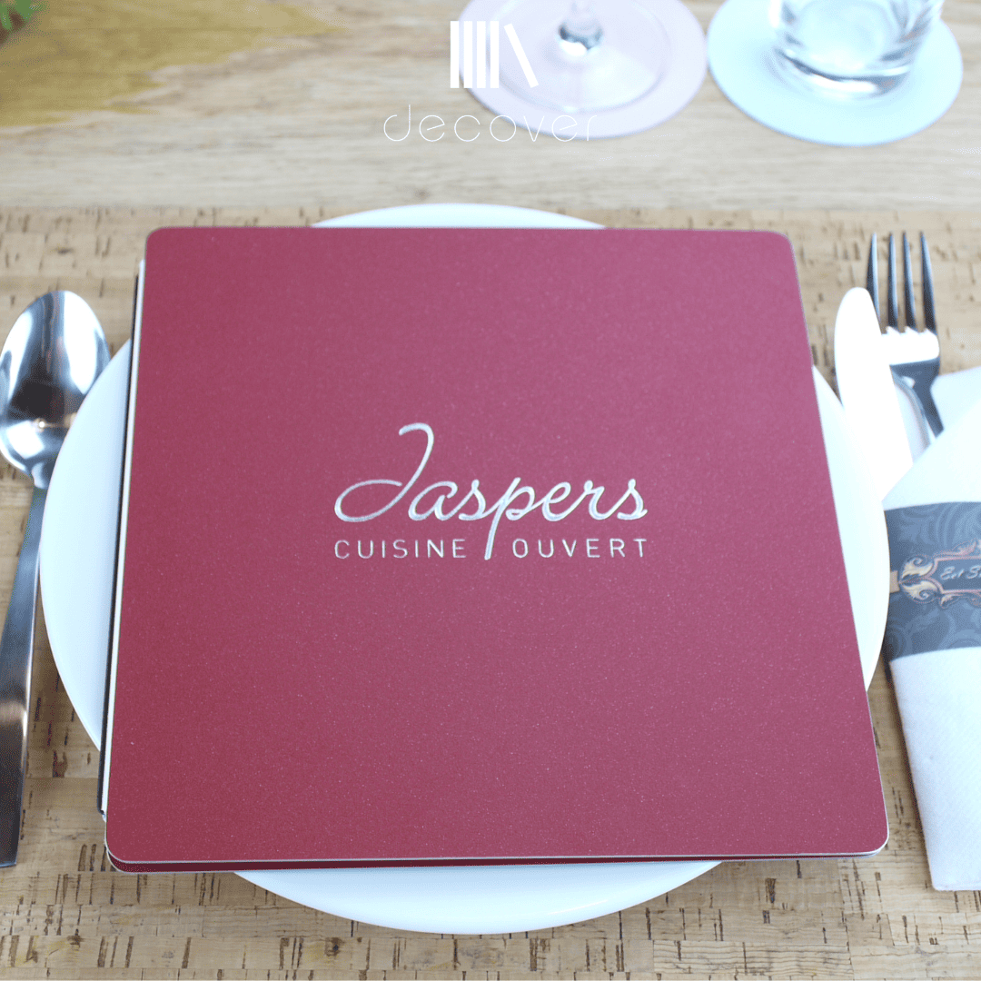 Jaspers menumap carré | Horecamenukaarten van decover